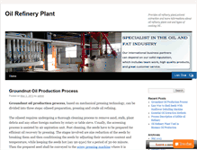 Tablet Screenshot of oilrefineryplant.com